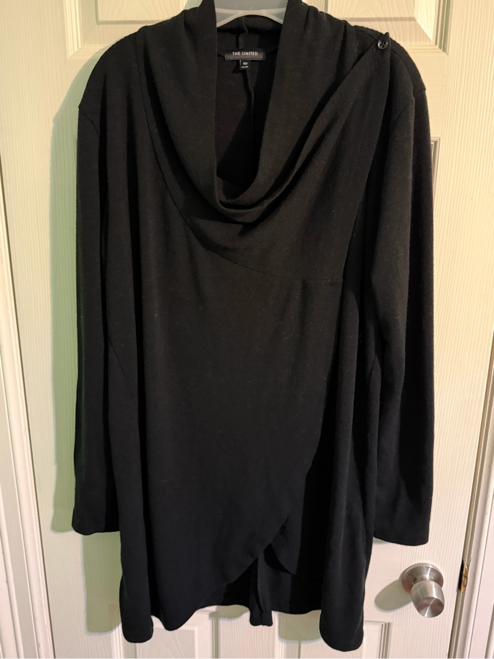 The Limited Draped Cowl Neckline Dress w/ Subtle Shoulder Button Closure - 2X